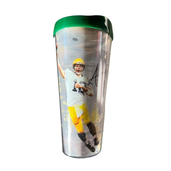 New Tritan USA Green Bay Packers Aaron Rodgers 22 oz Double Walled Tumbler - Picture 5 of 16